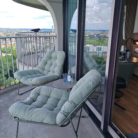 Neu I Design I 1-zimmer-apartment I Hotelturm I Etage 21 I Boxspring I Ausblick *