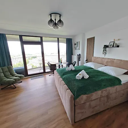 Neu I Design I 1-zimmer-apartment I Hotelturm I Etage 21 I Boxspring I Ausblick Apartment *