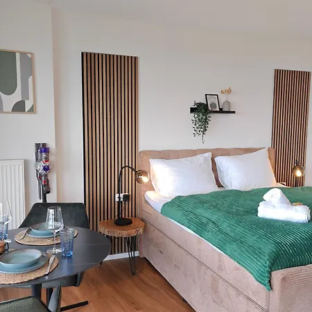 Neu I Design I 1-zimmer-apartment I Hotelturm I Etage 21 I Boxspring I Ausblick *